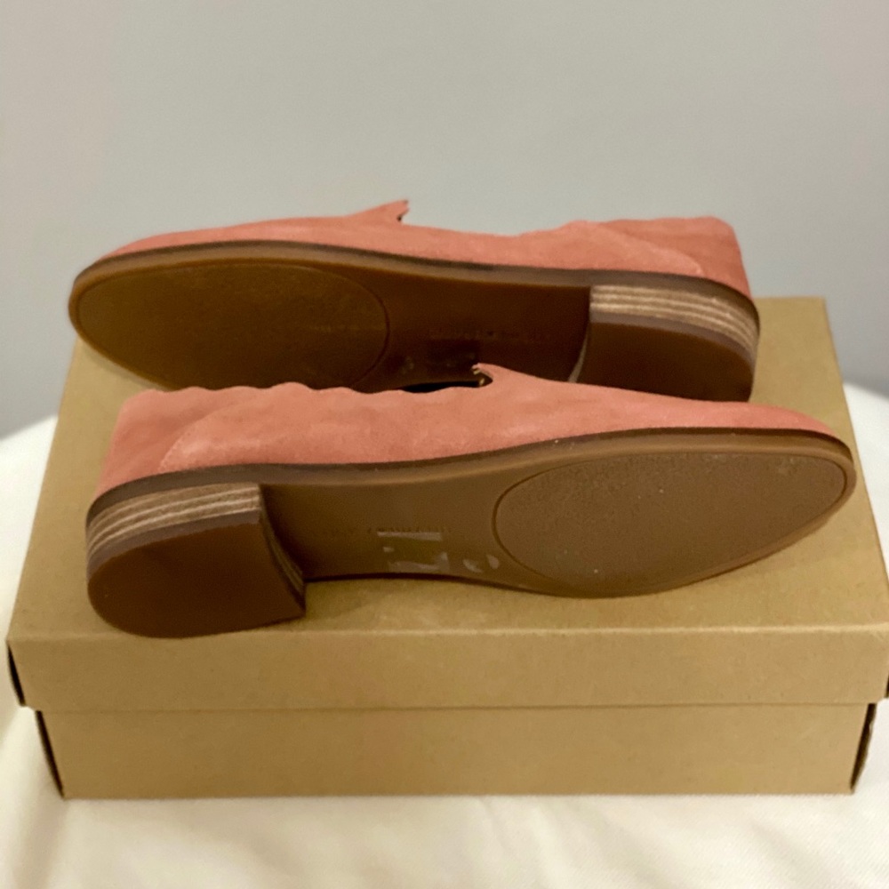 HP X2‼️Lucky Brand light pink suede slip-on Flats - Picture 4 of 4